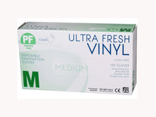 Load image into Gallery viewer, GLOVE DISPENSER - THREE TIER WITH THREE BOXES OF ULTRA FEEL CLEAR VINYL DISPOSABLE GLOVES