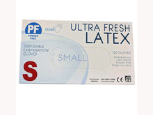 Load image into Gallery viewer, GLOVE DISPENSER - THREE TIER WITH THREE BOXES OF ULTRA FRESH LATEX DISPOSABLE GLOVES