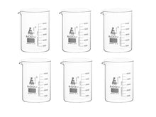 Load image into Gallery viewer, BEAKER - LOW FORM - BOROSILICATE GLASS - 600ML (PACK OF 6)