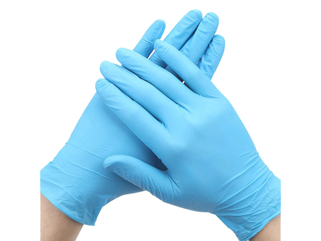 GLOVES - ULTRA TOUCH NITRILE BLUE POWDER FREE (BOX OF 100)