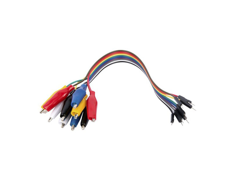 ALLIGATOR CLIP TO PIN - JUMPER LEAD SET (SET OF 10)