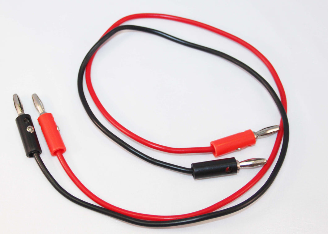 BANANA PLUGS WITH WIRES (SET OF 2)