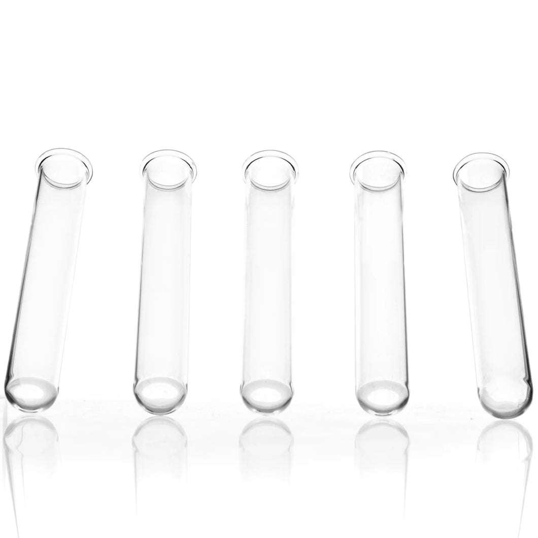 TEST TUBES WITH RIM - LIGHT WALL - 100 X 16MM (PACK OF 100)