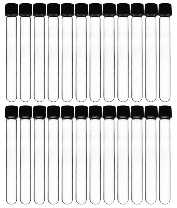 CULTURE TUBES WITH SCREW CAP - 125 x 16MM (PACK OF 24)