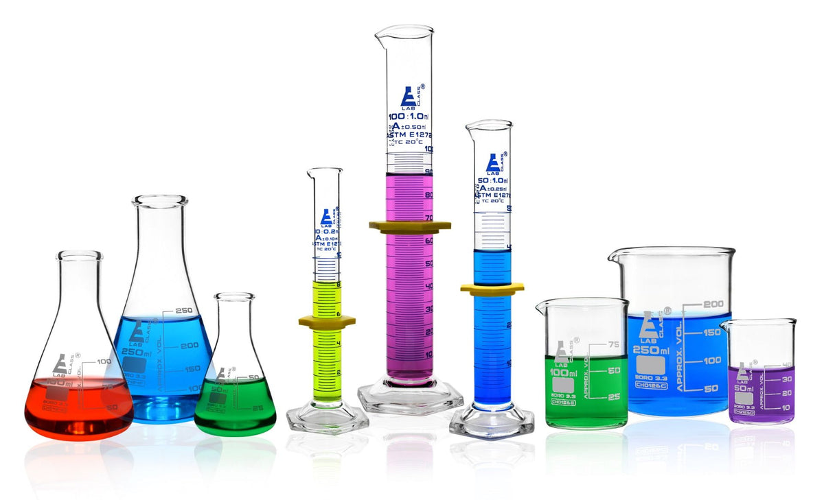BOROSILICATE GLASSWARE SAFETY PACK - SET OF 9 – Advanced Clock Movements
