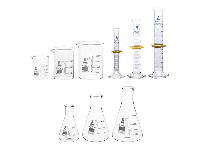 BOROSILICATE GLASSWARE SAFETY PACK - SET OF 9 – Advanced Clock Movements