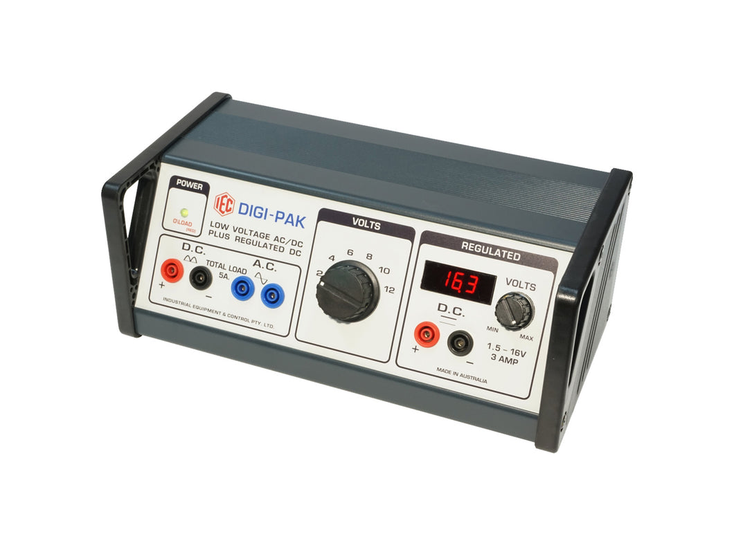 POWER SUPPLY 'DIGI-PAK' 2-12V SW AND 1-16V  REGULATED DIGITAL DISPLAY