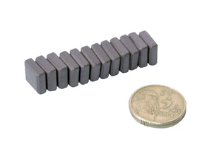 MAGNETS - FERRITE - 10 x 10 x 4MM (PACK OF 12)