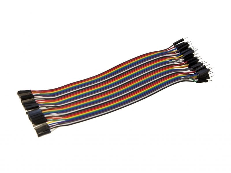 40 PIN MALE TO FEMALE RIBBON CABLE – 20CM